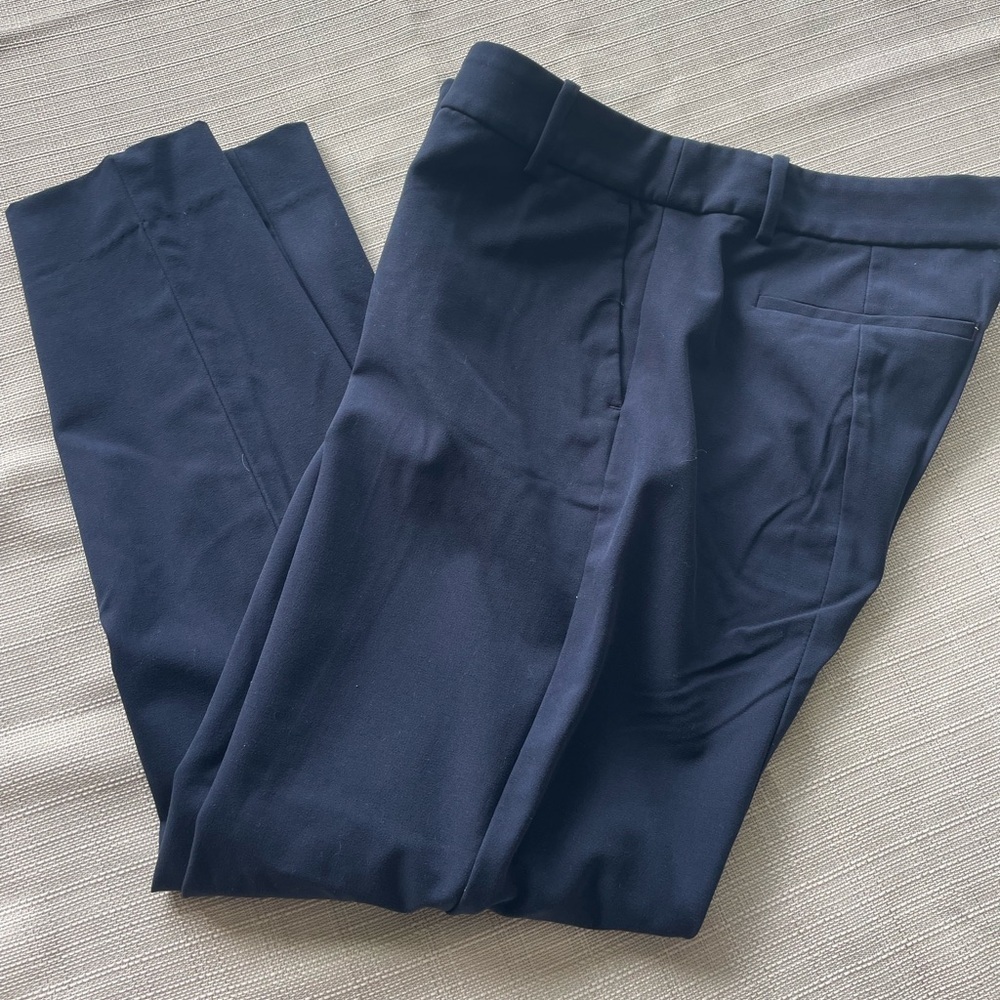 Women's Navy J.Crew Ruby Chino Dress Pants - Sz. 12